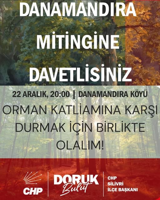 Danamandıra’da Orman Katliamına Miting