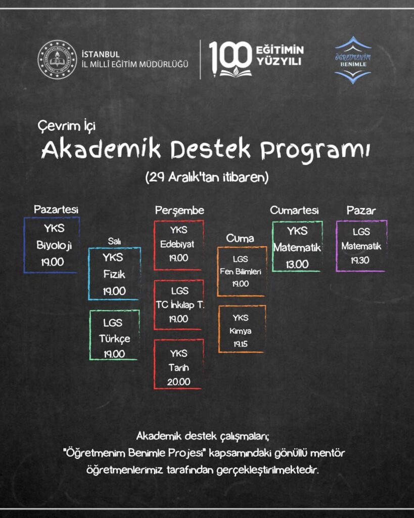 Öğretmenim Benimle Projesiyle LGS ve YKS’ye Akademik Destek