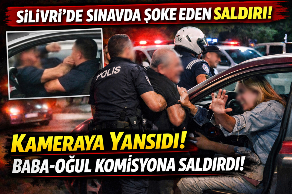 Silivri’de Direksiyon Sınavında Skandal: Gözetmene Saldırı