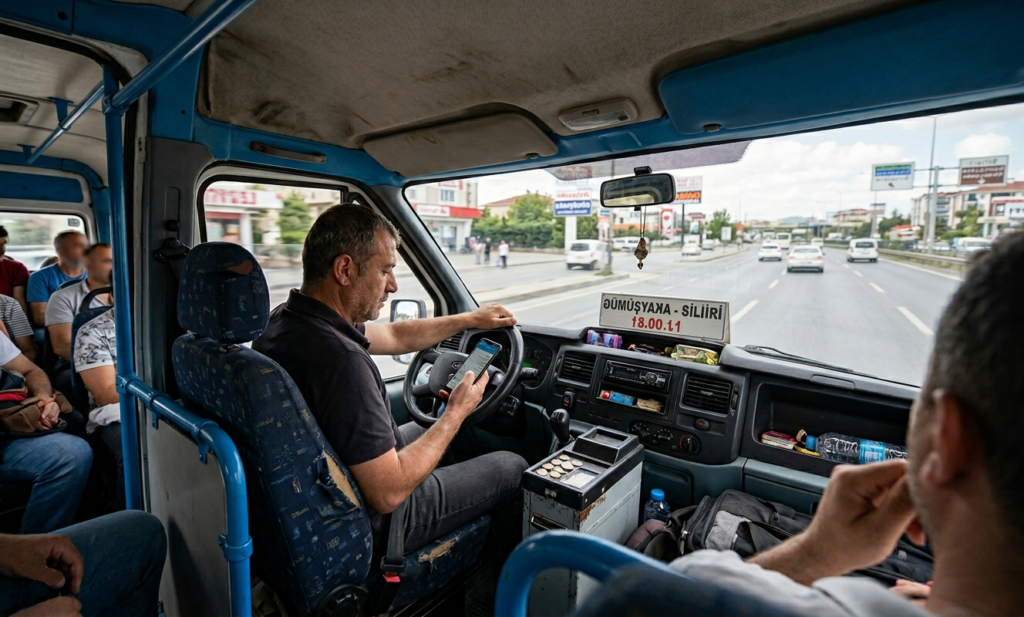 Silivri’de Minibüs Şoföründen Pes Dedirten Hareket