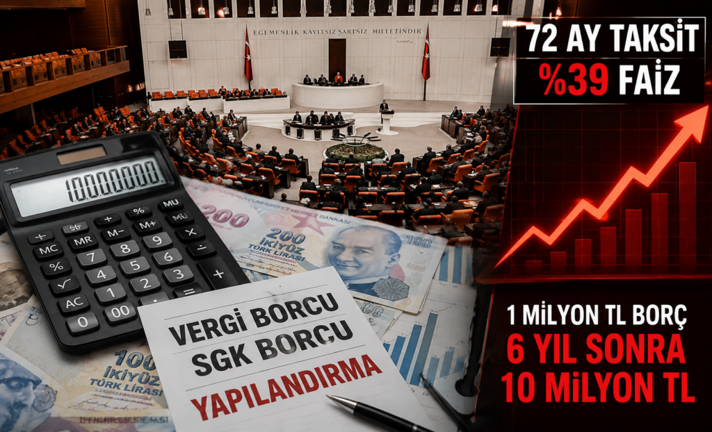 Vergi Borcunda Şok Yük! 1 Milyon TL 10 Milyon Olacak
