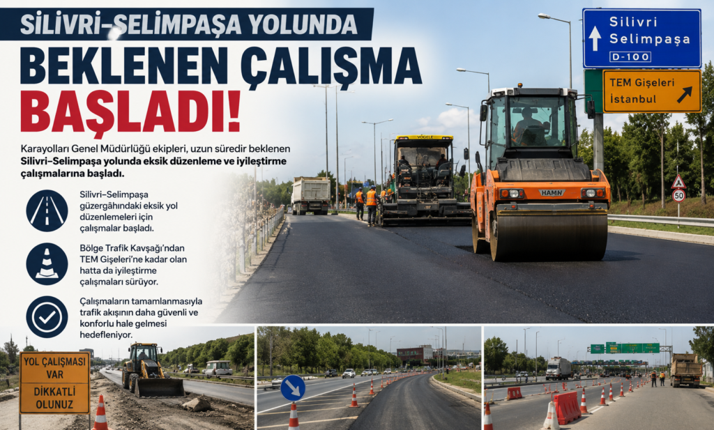 Karayolları Harekete Geçti! Silivri–Selimpaşa Yolunda Önemli Adım