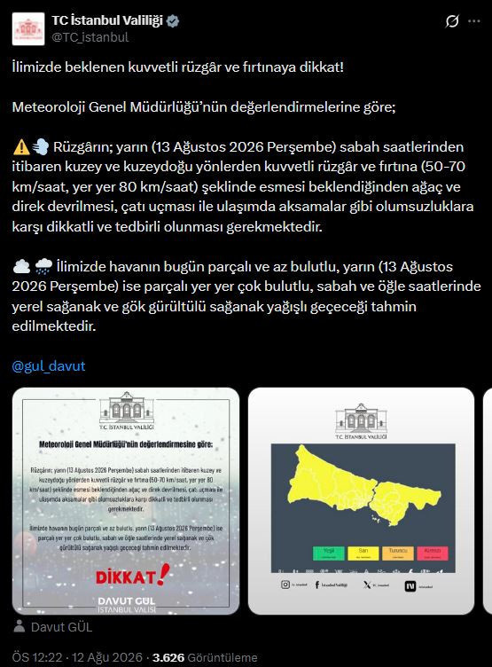 istanbul valiligi megakenti uyardi 80 kilometre hizindaki firtina icin saat verdi 1 XUfAiR3s