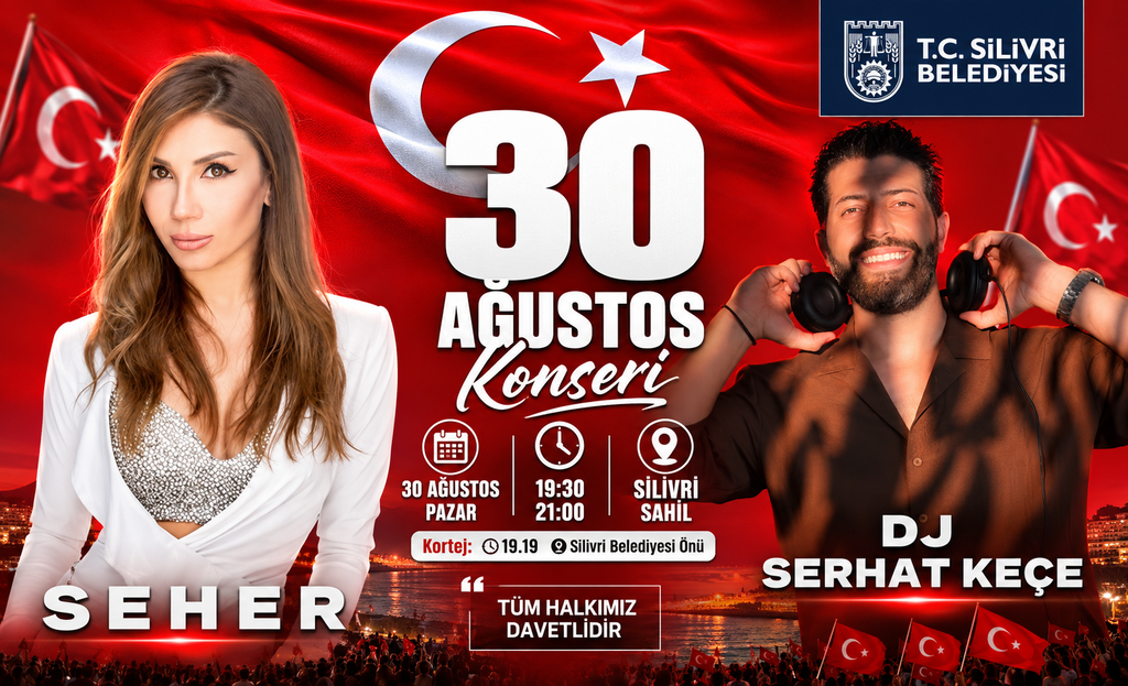 30 Ağustos Zafer Bayramı Coşkusu: Kortej, DJ Serhat Keçe ve Seher Konseri!
