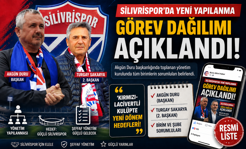Silivrispor’da İşte Yeni Yönetim Kadrosu!