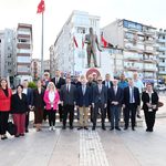 CHP Silivri’de 103. Yıl kuruluşu: Atatürk Anıtı'na Çelenk Sundu! 4 chp silivri 103 kurulus yildonumu celenk sunma toreni