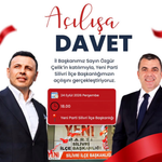 Yeni Parti Silivri’de İlçe Binası Açılıyor ve Kongre Yapılıyor! 2 yeni parti silivri