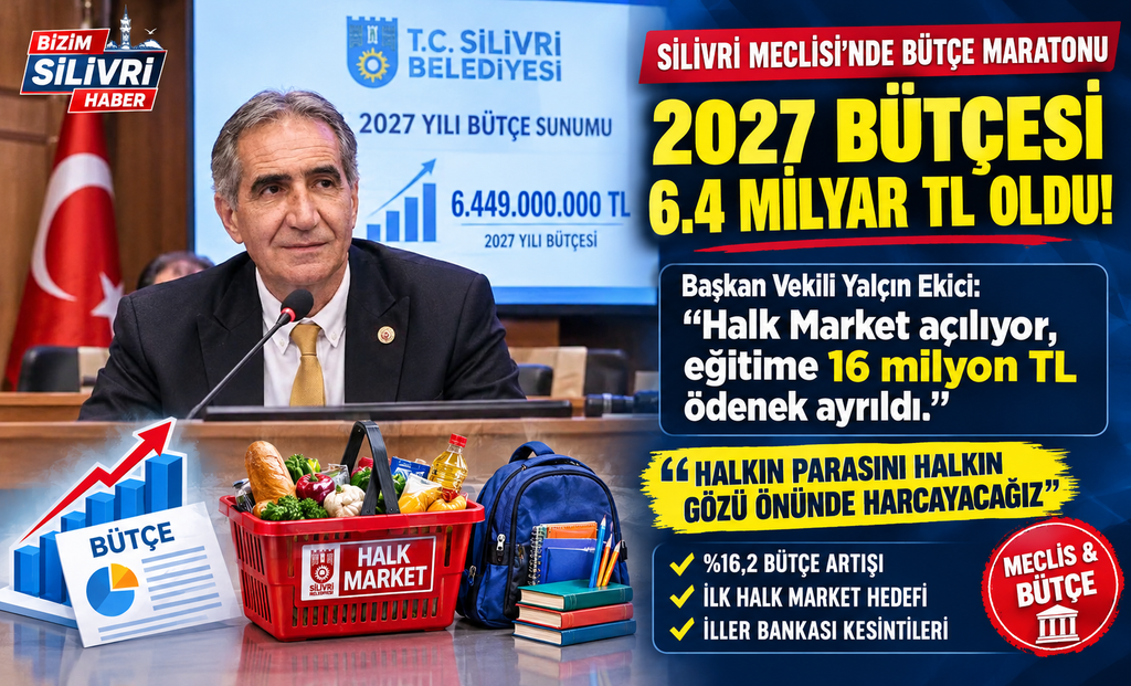 Silivri Belediyesi’nin 2027 Bütçesi 6.4 Milyar TL Olarak Açıklandı