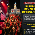 Silivri’de 29 Ekim Coşkusu Fener Alayı ve Berksan Konseriyle! 3 silivride 29 ekim cumhuriyet bayrami fener alayi ve berksan konseri